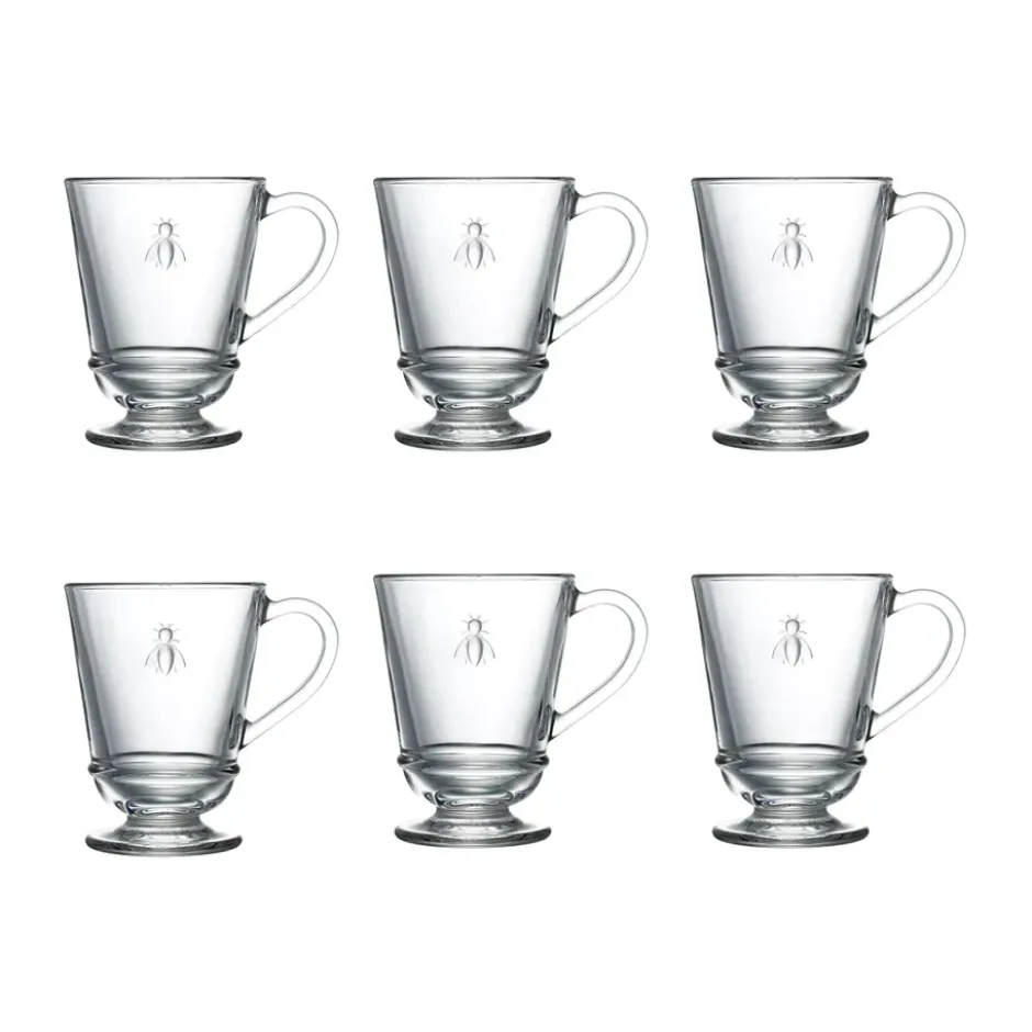 Abeille glas med öra 28 cl 6-pack, Klar