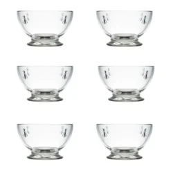 Abeille glasskål 60 cl 6-pack, Klar