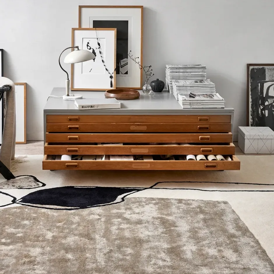 Abstract matta 200x300 cm, Ivory