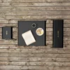 A-café table outdoor bord, Black