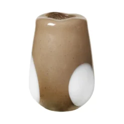 Ada Dot glasvas 26 cm, Simply taupe warm grey
