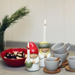 Adventsbarn Lucia, vit-grön
