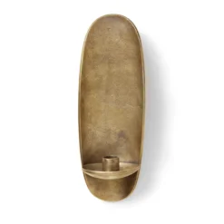 Agapé väggljusstake, Brass finish