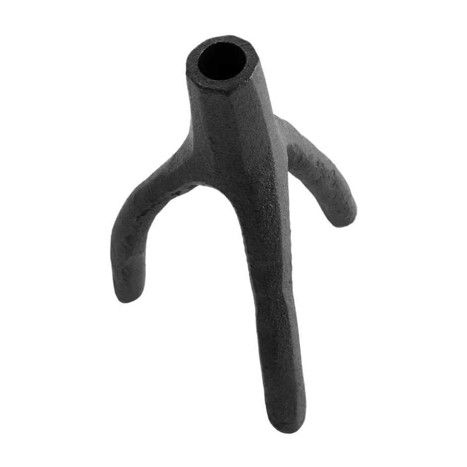 Aion ljusstake XL 22 cm, Svart