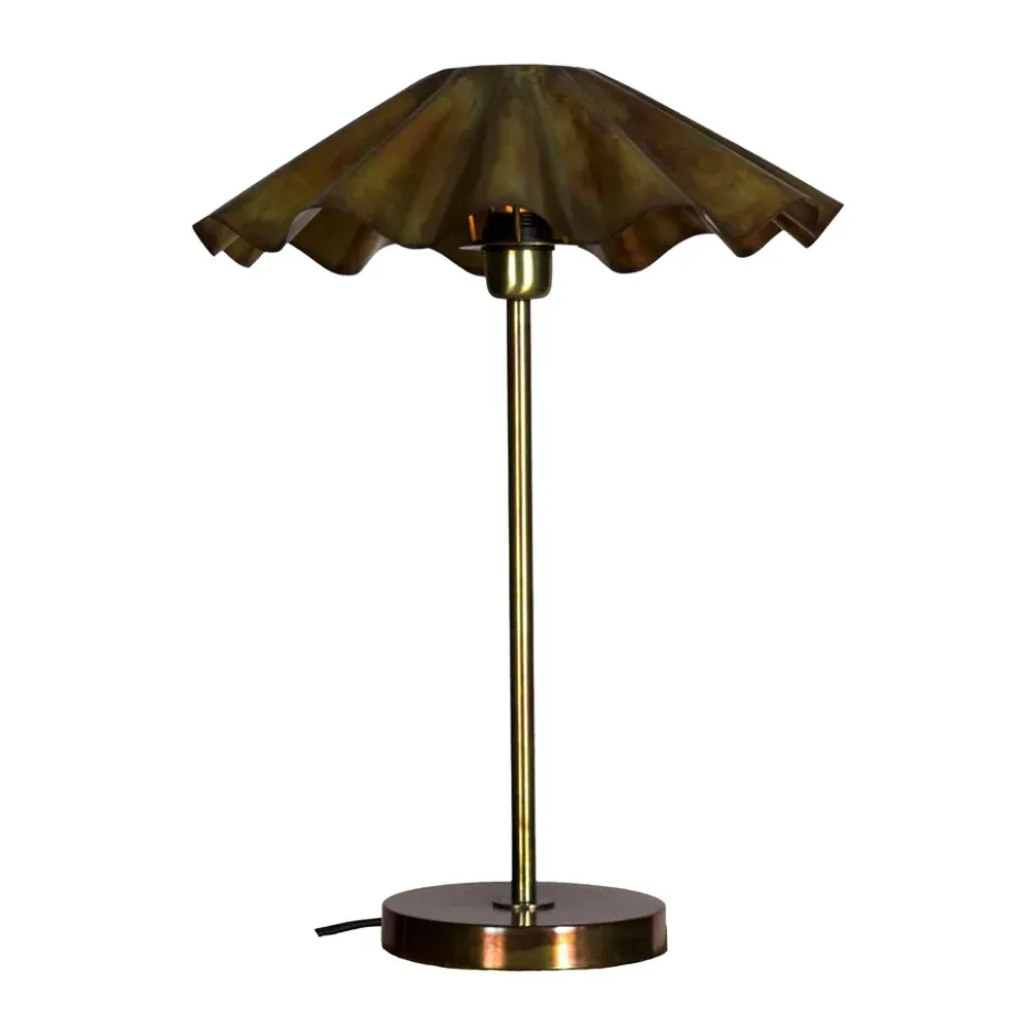 Aira bordslampa, Bränd mässing, 54 cm