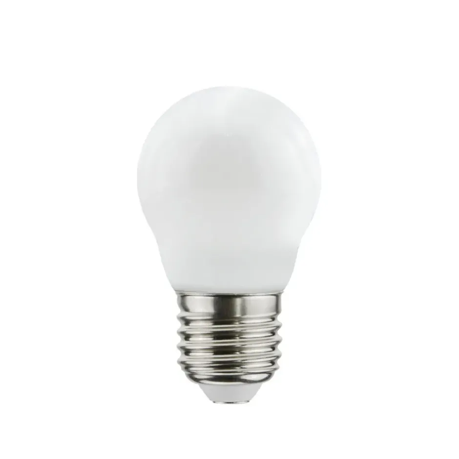 Airam Filament LED dim to warm-klot E27 ljuskälla, opal, p45 e27, 5w