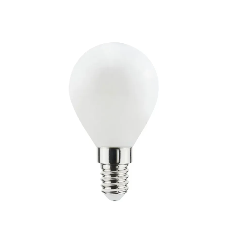Airam Filament LED dim to warm-klot E14 ljuskälla, opal, p45