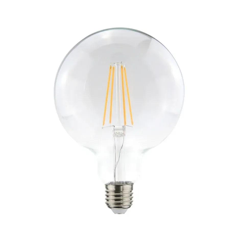 Airam Filament LED-glob 125mm ljuskälla, klar, dimbar e27, 4w