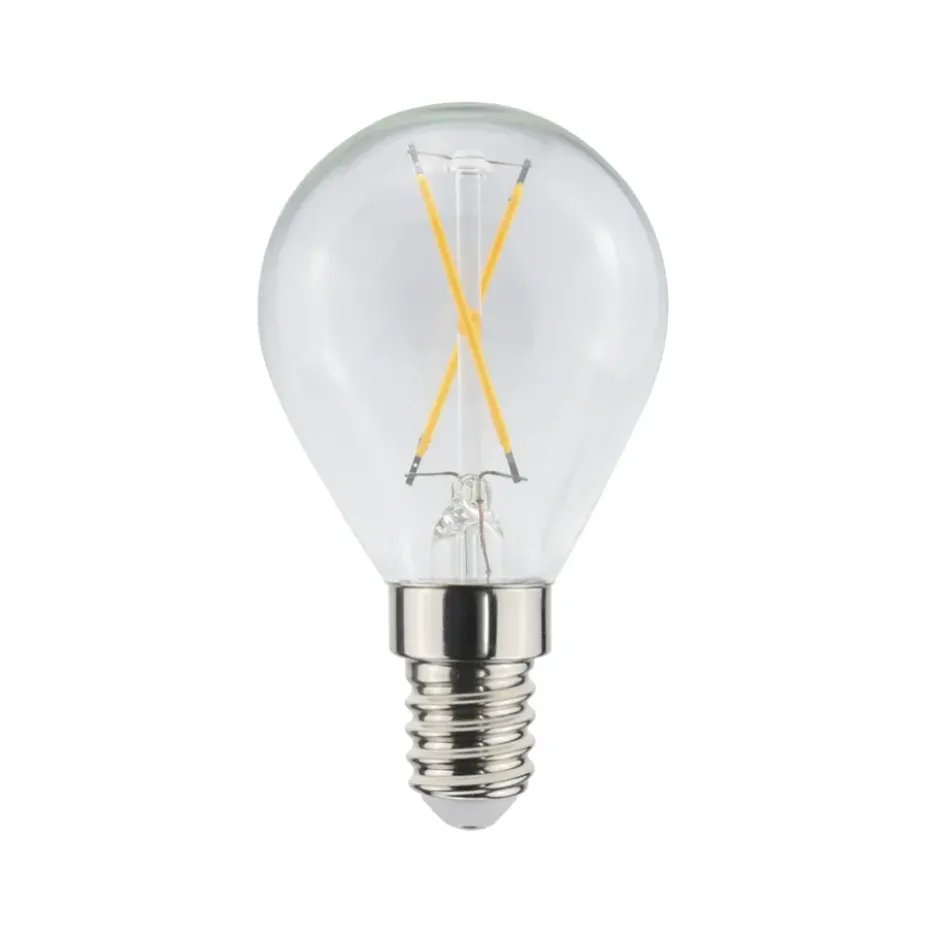 Airam Filament LED-klotlampa ljuskälla, klar, ej dimbar, 2-filament e14, 1w