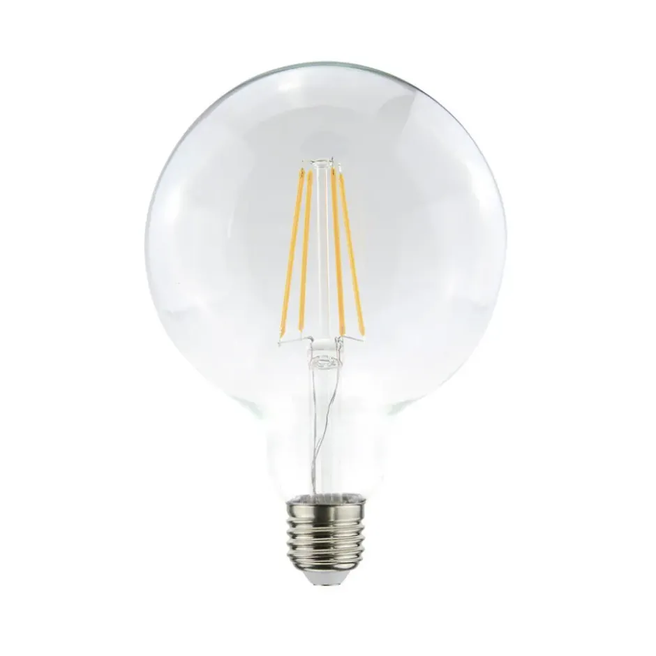 Airam Filament LED 3-stegs dimring-glob ljuskälla, klar, med minne, 125mm e27, 7w