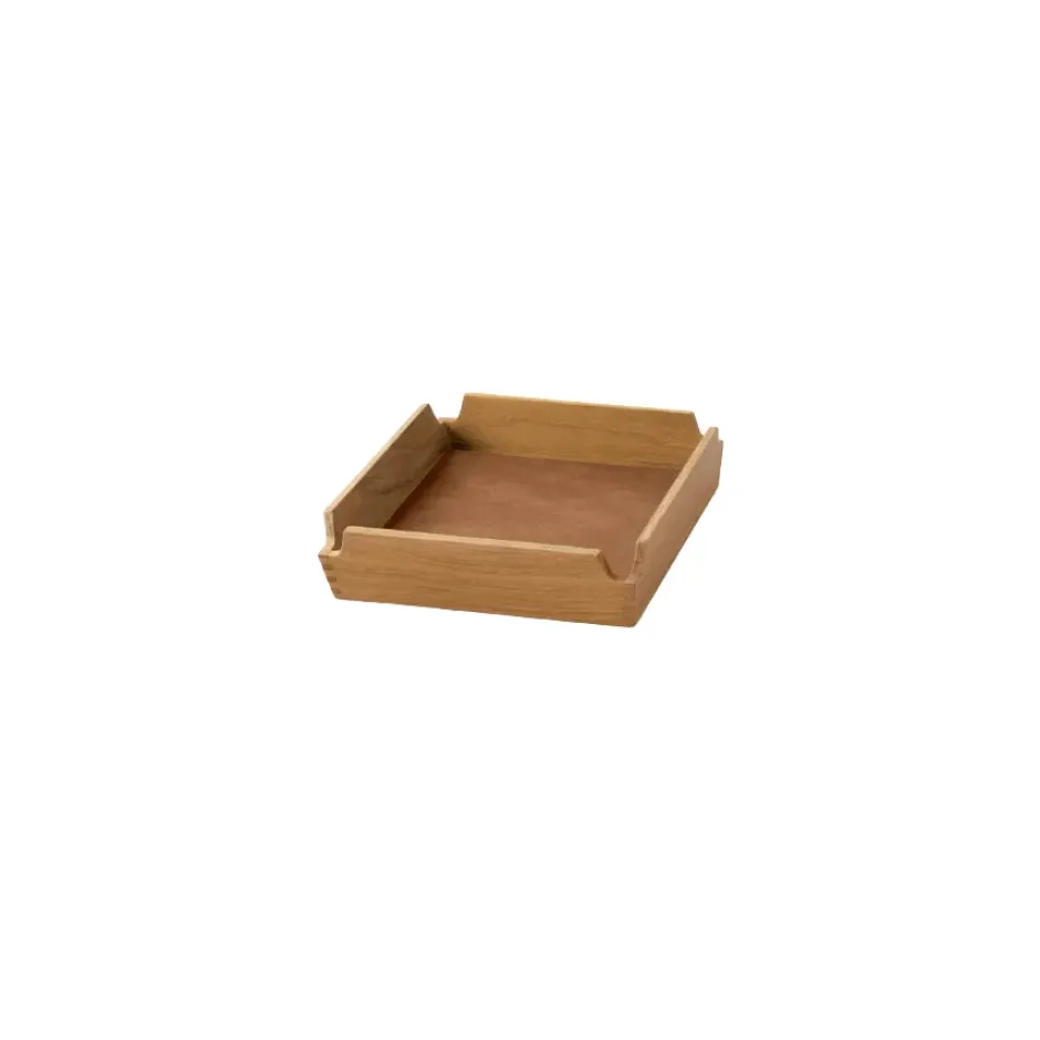 Airy Nupo bricka, Nature-teak, mini