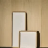 Airy Nupo bricka, Pure white-teak, slim