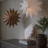 Alfa adventsstjärna, Vit, 60 cm