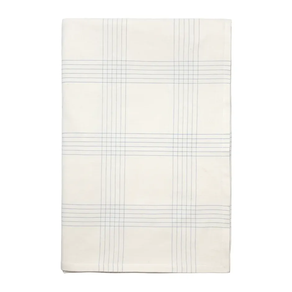 Alice bordsduk, 160x200 cm, Dusty blue-Natural