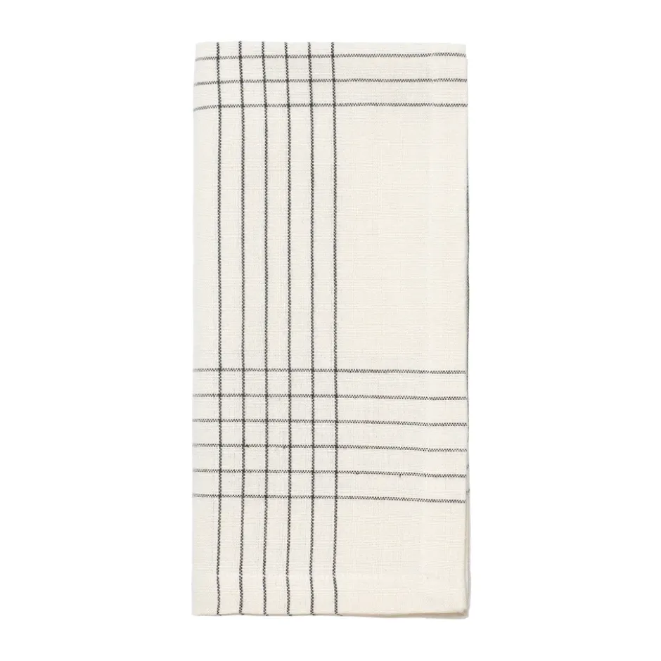 Alice tygservett 45x45 cm, Black-natural