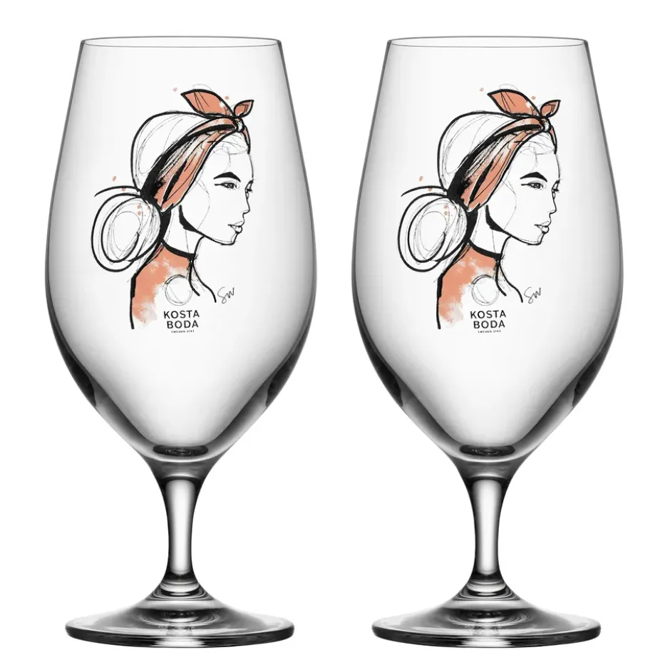 All about you ölglas 40 cl 2-pack, Near you beer (rusty orange)