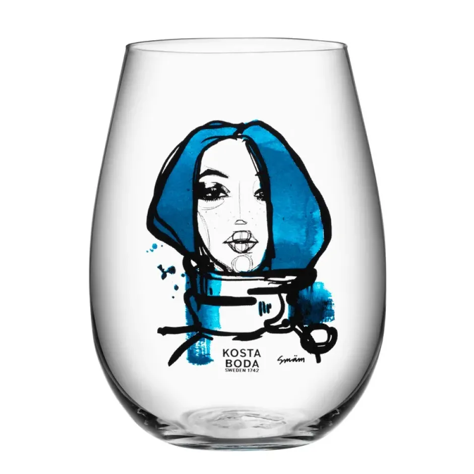 All about you tumblerglas 57 cl 2-pack, miss you (blå)