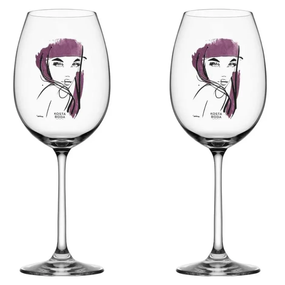 All about you vinglas 52 cl 2-pack, purpurröd