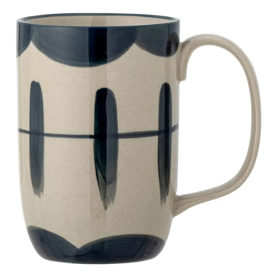 Allium mugg Ø8,5x11,5 cm, Blå vågor