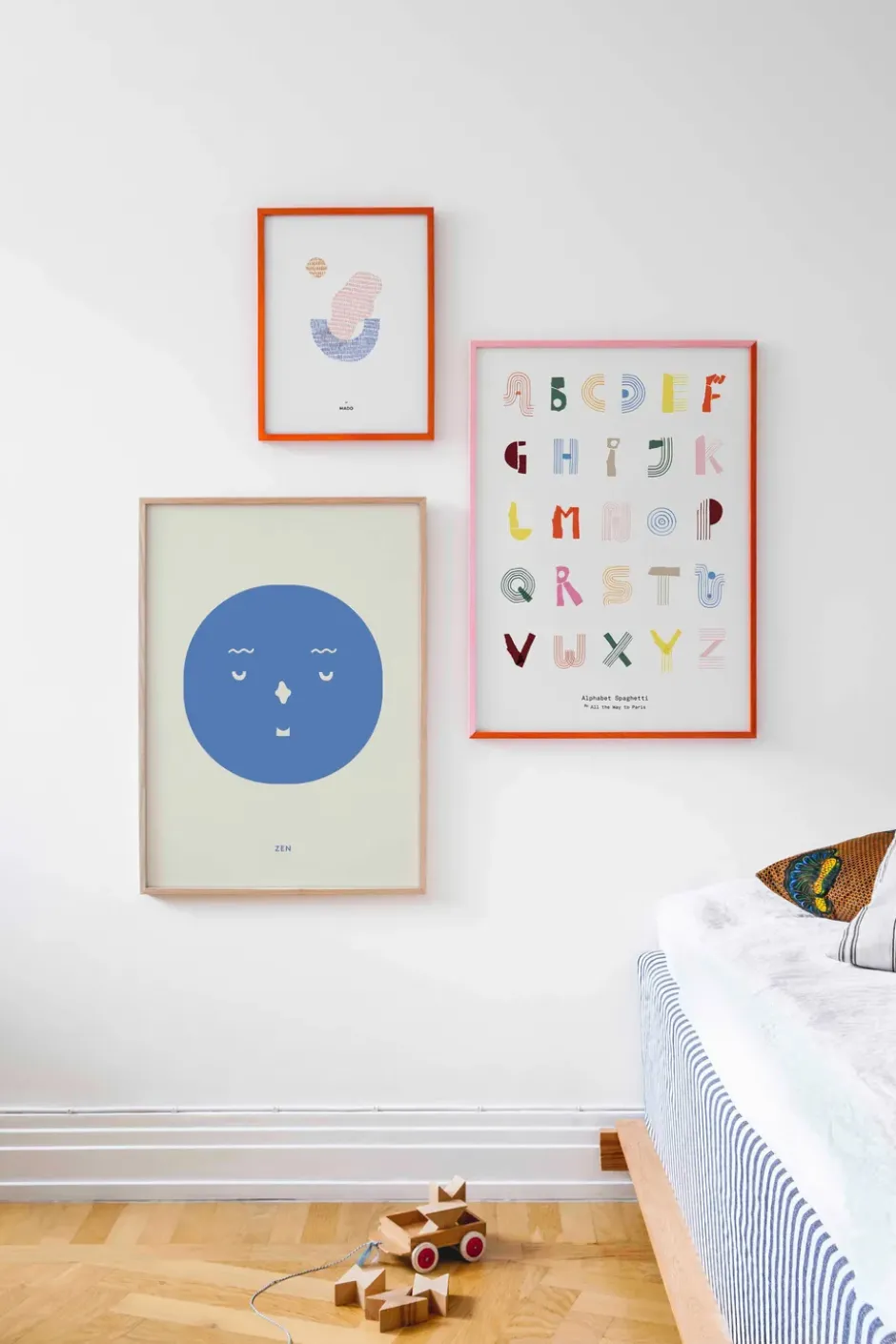 Alphabet Spaghetti ENG Multi-colour poster, 50x70 cm