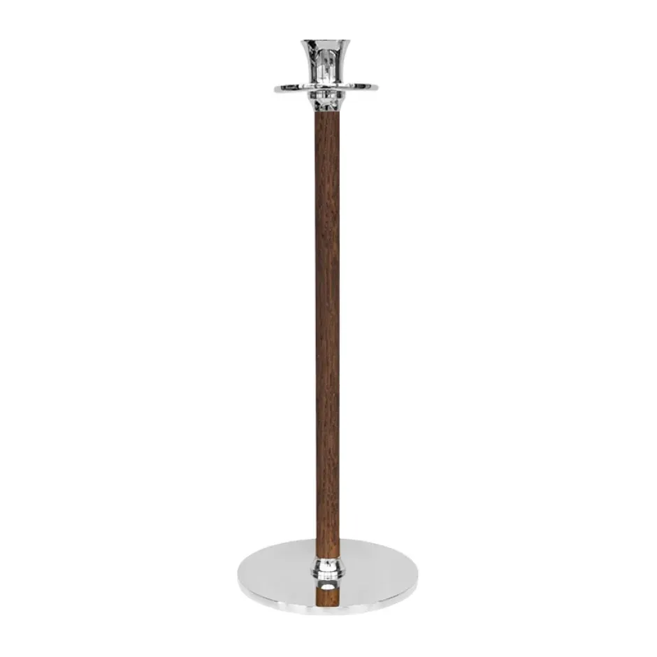 Alto Basso ljusstake 30 cm, Förnicklad mässing