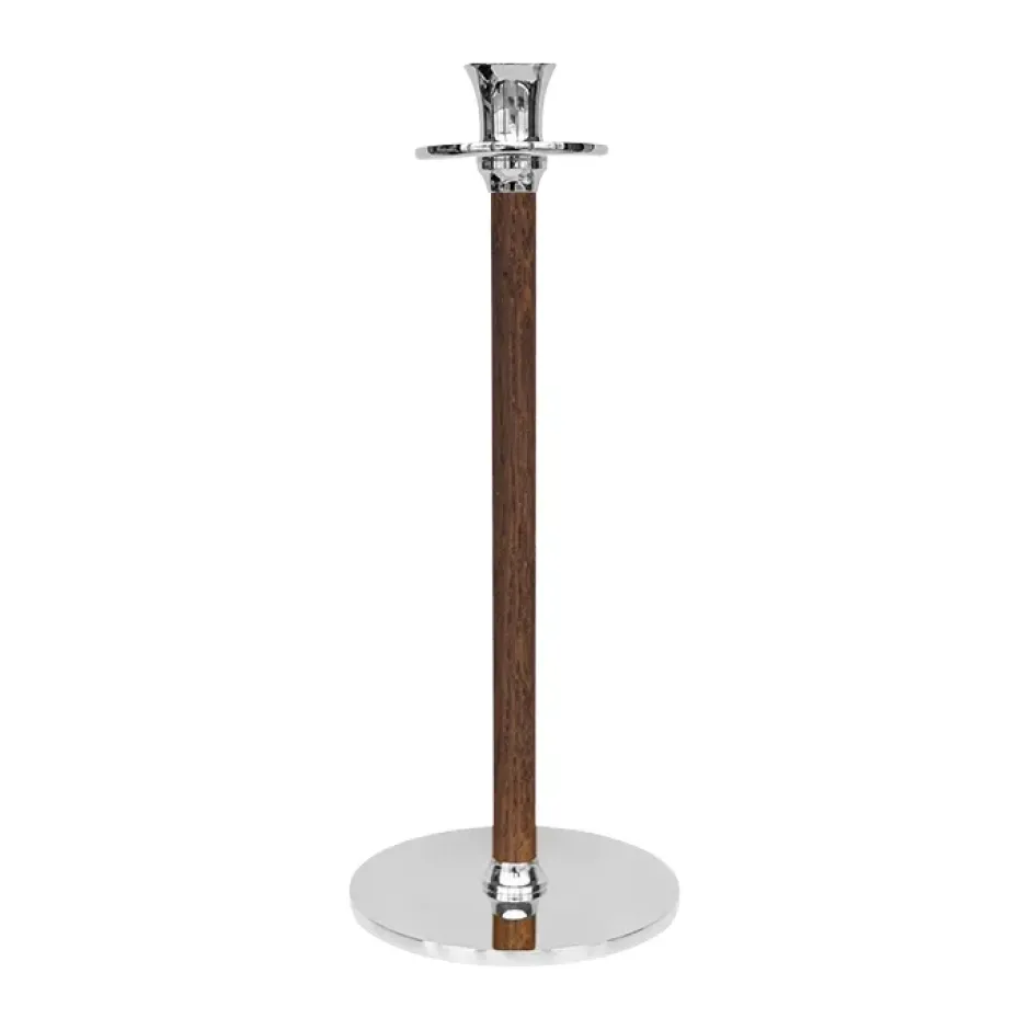 Alto Basso ljusstake 35 cm, Förnicklad mässing