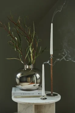 Alto Basso ljusstake, Förnicklad mässing