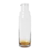 Amber karaff med lock, 100 cl