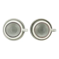 Amera espressokopp med fat, White sands