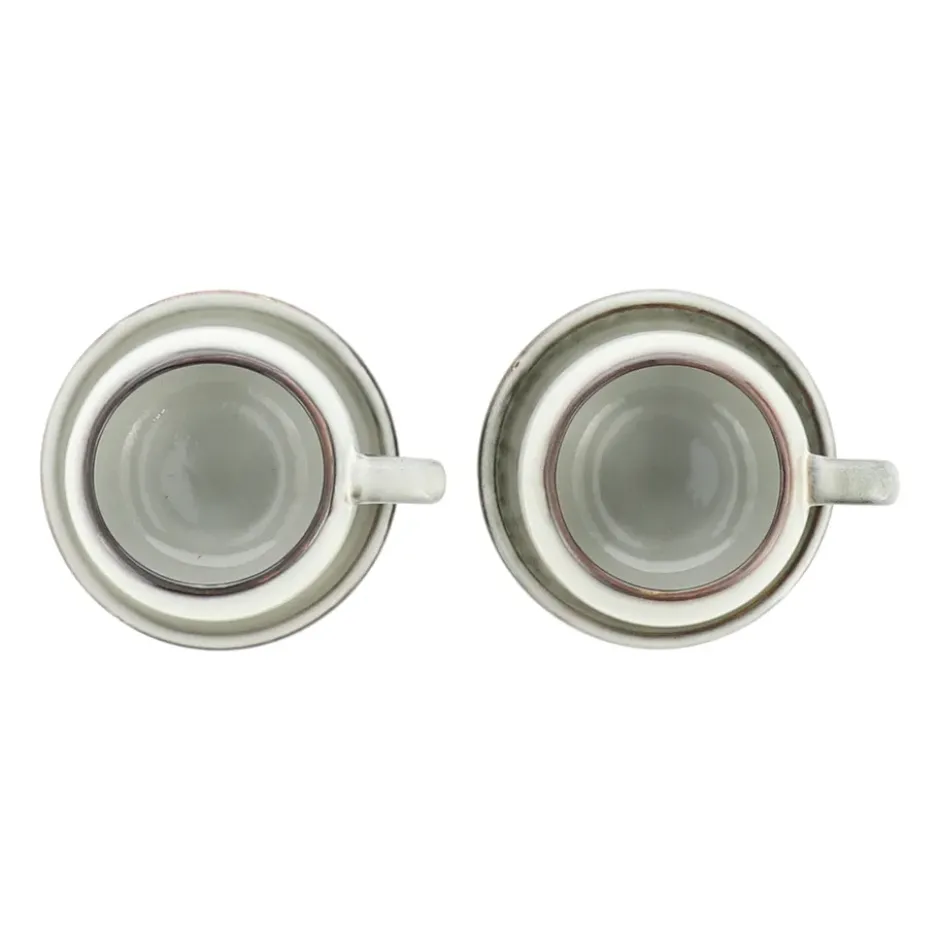 Amera espressokopp med fat, White sands
