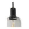Amp lampa liten, grå-svart