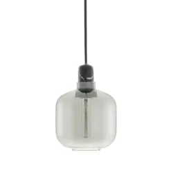 Amp lampa liten, grå-svart