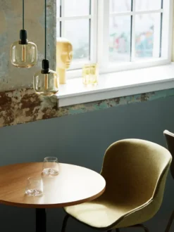 Amp lampa liten, guld-grön