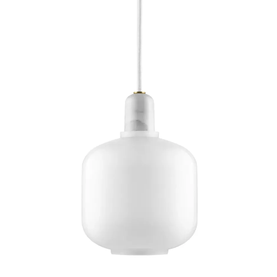 Amp lampa liten, vit