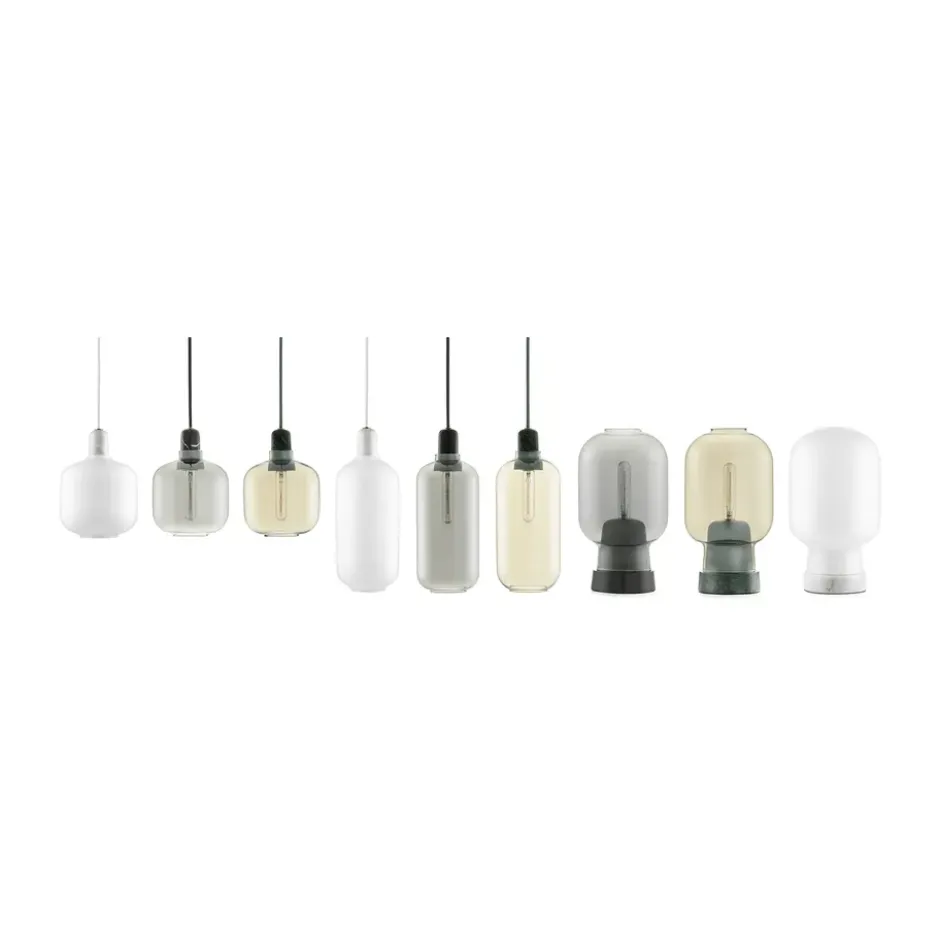 Amp lampa liten, vit