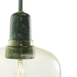 Amp lampa stor, guld-grön