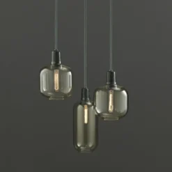 Amp lampa stor, guld-grön
