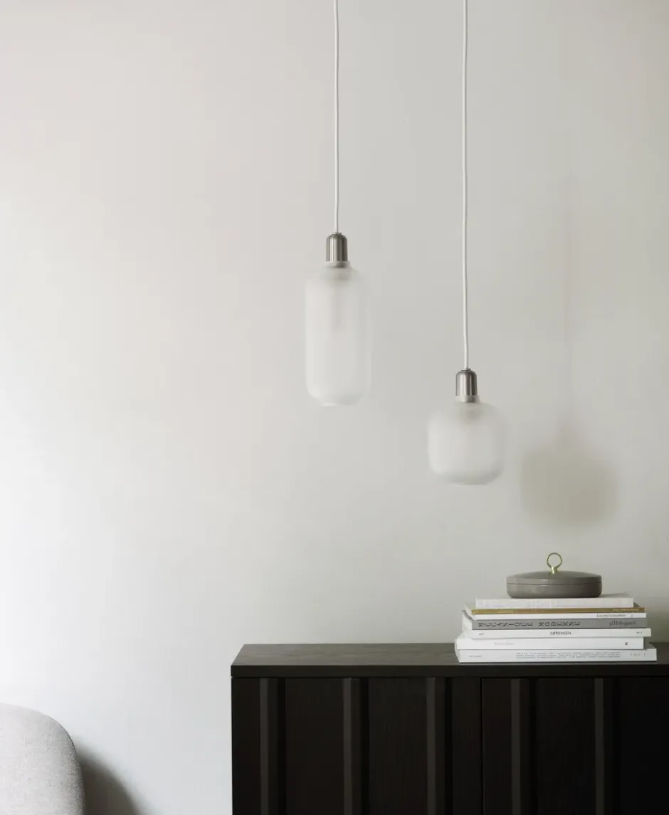 Amp lampa stor, Matt-vit