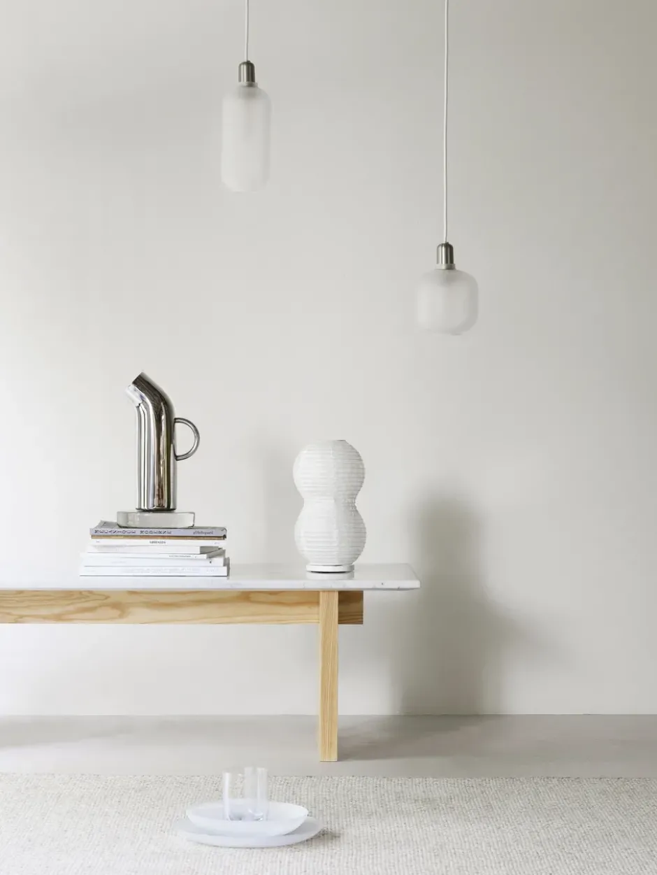 Amp lampa stor, Matt-vit