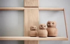 Andersen Owl träfigur Small, Oak