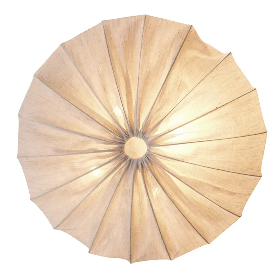 Anna plafond linne Ø80 cm, Natural