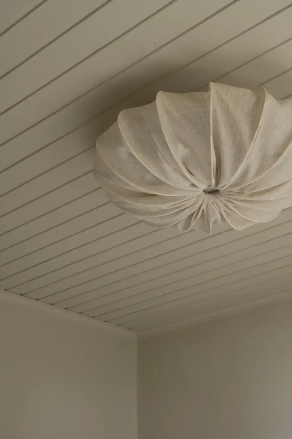 Anna plafond linne Ø60 cm, Natural