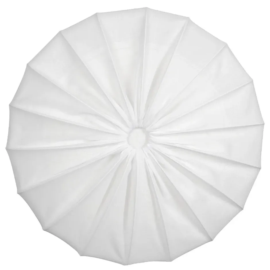 Anna plafond linne Ø80 cm, Vit