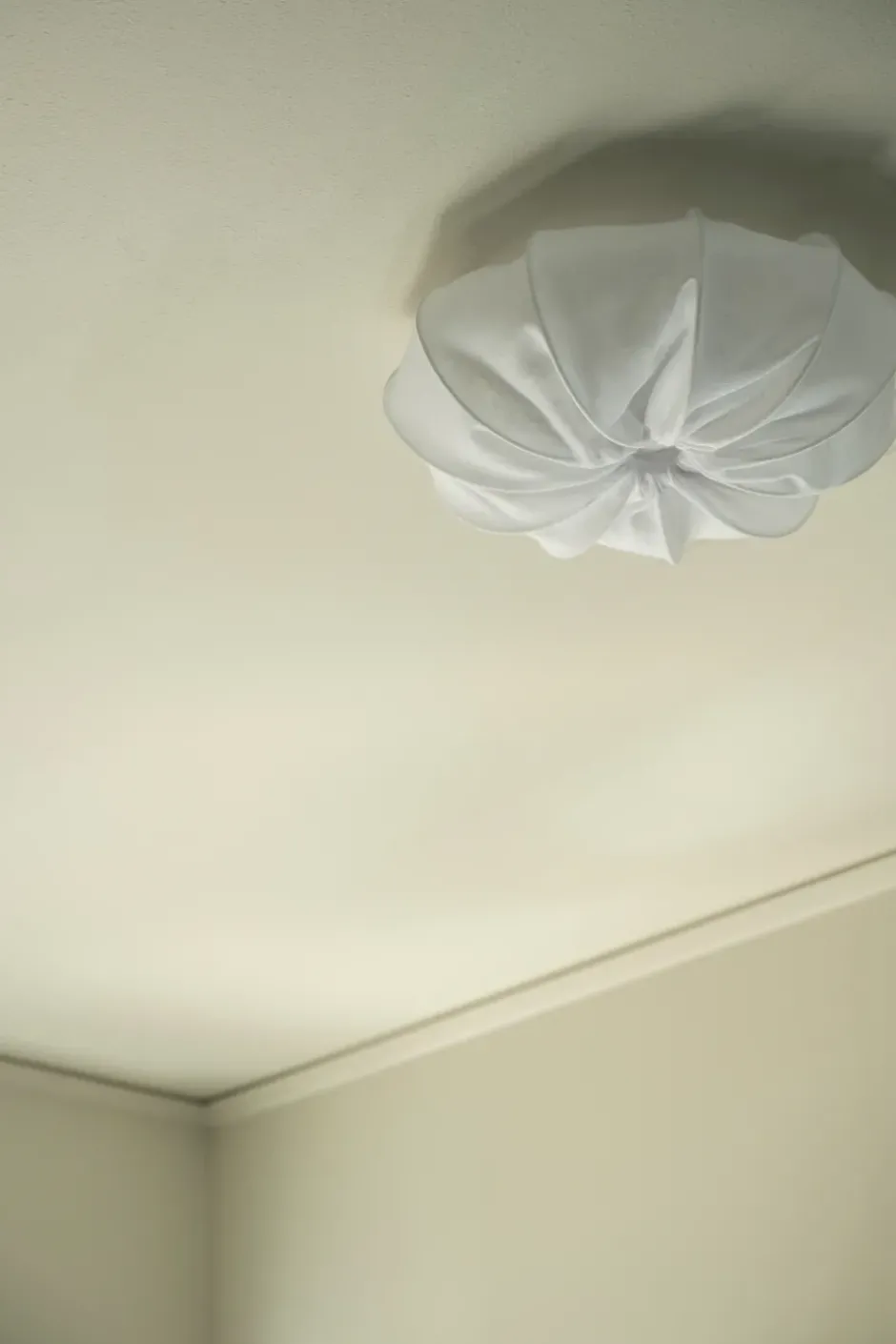 Anna plafond linne Ø40 cm, White