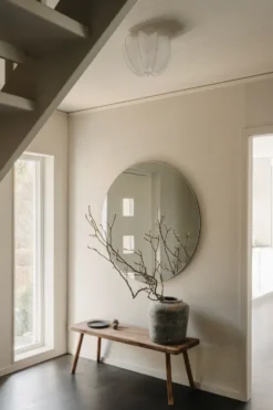 Anna plafond mini Ø30 cm, White linen