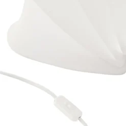 Anna vägglampa L 54 cm, White cotton
