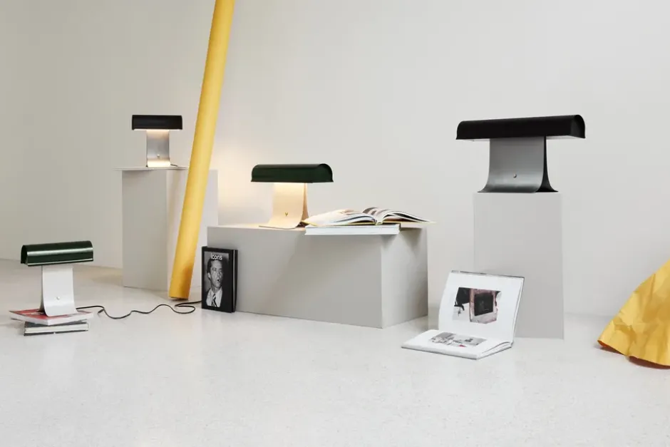 Archive bordslampa 25 cm, Black steel