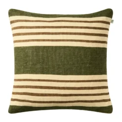 Aria kuddfodral, Cactus green-taupe, 50x50 cm