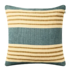 Aria kuddfodral, Heaven blue-khaki, 50x50 cm