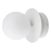 Art Deco IP44 vägglampa/plafond, Vit
